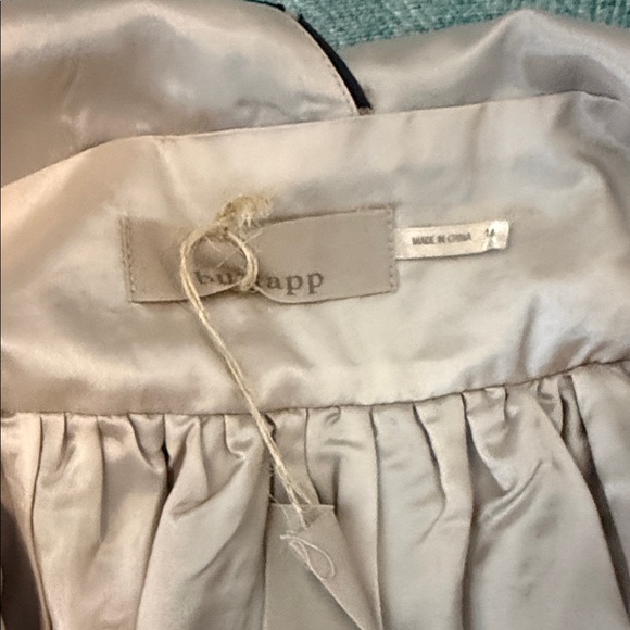 Chic Polka Dot Midi Dress - Black and Tan from Anthropology. - Picture 3 of 3